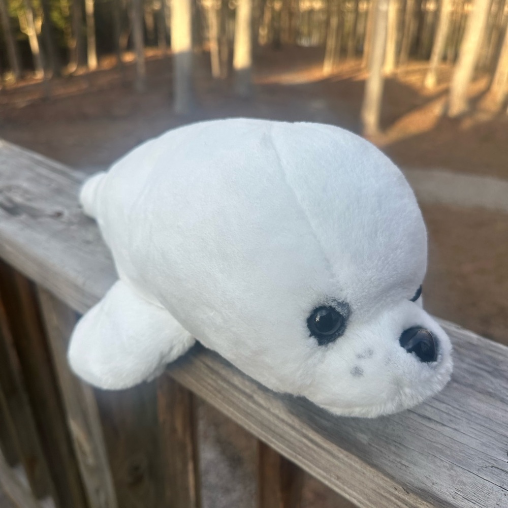 White Plush Seal Toy, Seaworld tagged